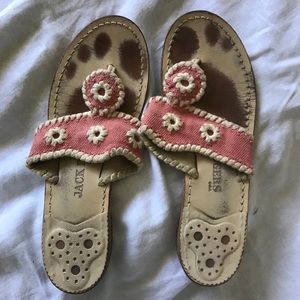 Pink and white JACK ROGERS!!